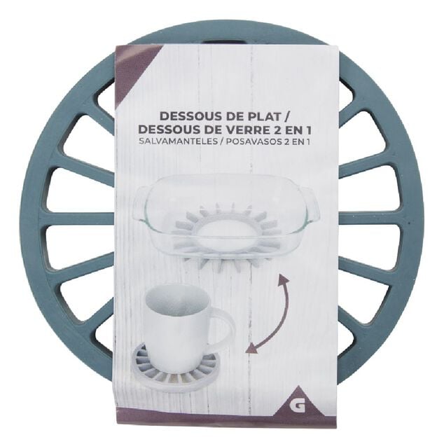 Dessous de plat 2en1 sous-verre