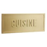 Plaque d&eacute;co murale dor&eacute;e