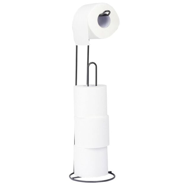 Support papier WC m&eacute;tal noir