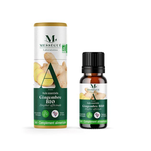 Huile essentielle gingembre bio Mess&eacute;gu&eacute; 5ml