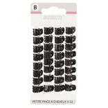 Mini pince plastique noir x32