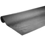 Nappe en papier gaufr&eacute; toile de lin noir 1,2x15m