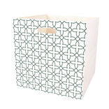 Casier Box Cube bois motif géométrique 30x30x30cm (2 modèles)