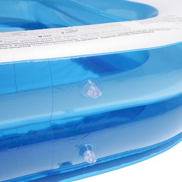 Piscinette rectangulaire Funky plastique bleu 262x175xH50cm