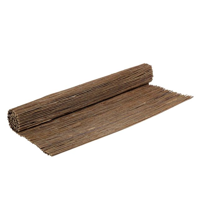 Canisse osier marron fonc&eacute;