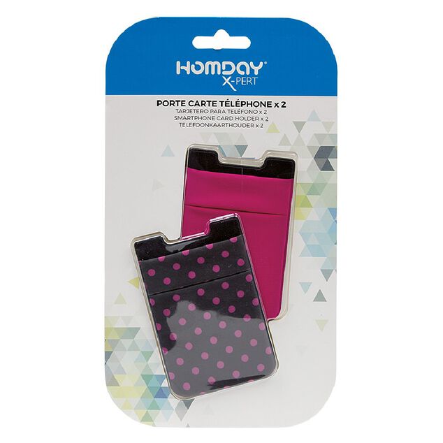 Porte carte pour téléphone x2