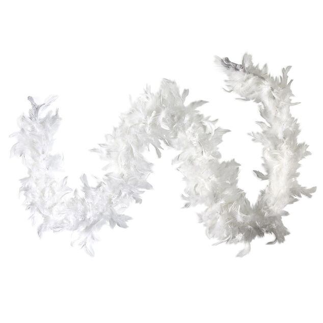 Guirlande boa plume boa blanc