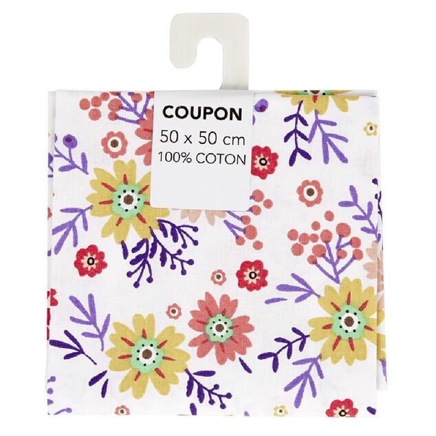 Coupon tissu 100% coton 50x50cm