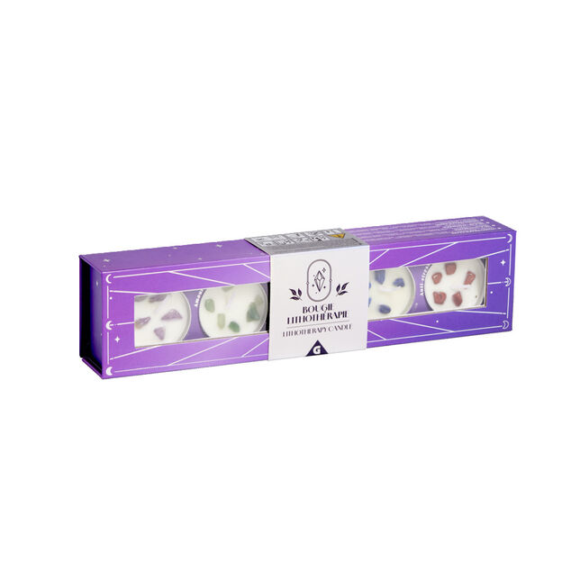 Coffret de 5 bougies chauffe plat lithoth&eacute;rapie