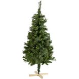 Sapin artificiel vert pied en bois 288 branches Ø78xH150cm