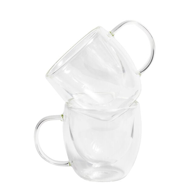 Lot de 2 tasses double paroi 80ml