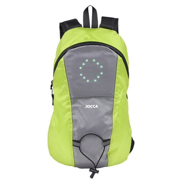 Sac &agrave; dos signal&eacute;tique LED vert et gris