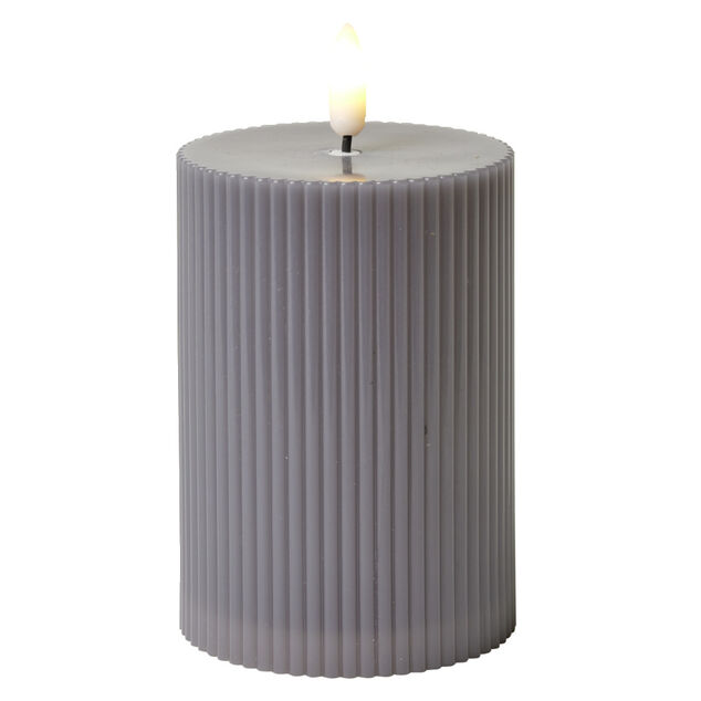 Bougie électrique LED blanc chaud Ø7,5xH10,5cm (3 modèles)