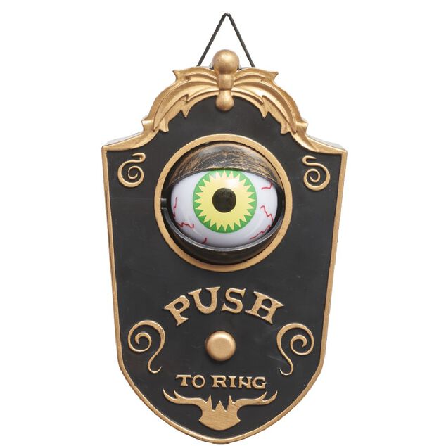 Sonnette de porte Halloween oeil qui bouge