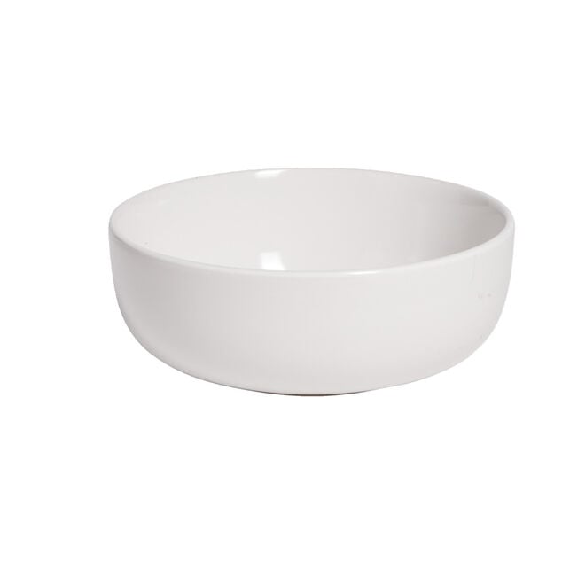 Coupelle en gr&egrave;s Oslo blanc &Oslash;15xH6cm