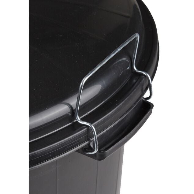 Poubelle de jardin noir 70 L
