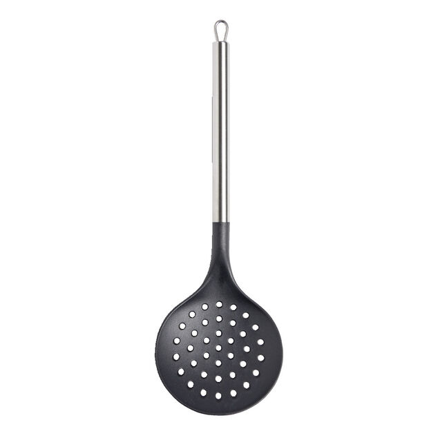 &Eacute;cumoire en plastique avec manche en inox L.35cm