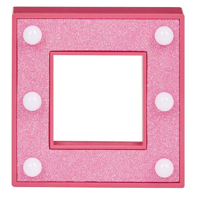 Miroir lumineux &agrave; paillettes