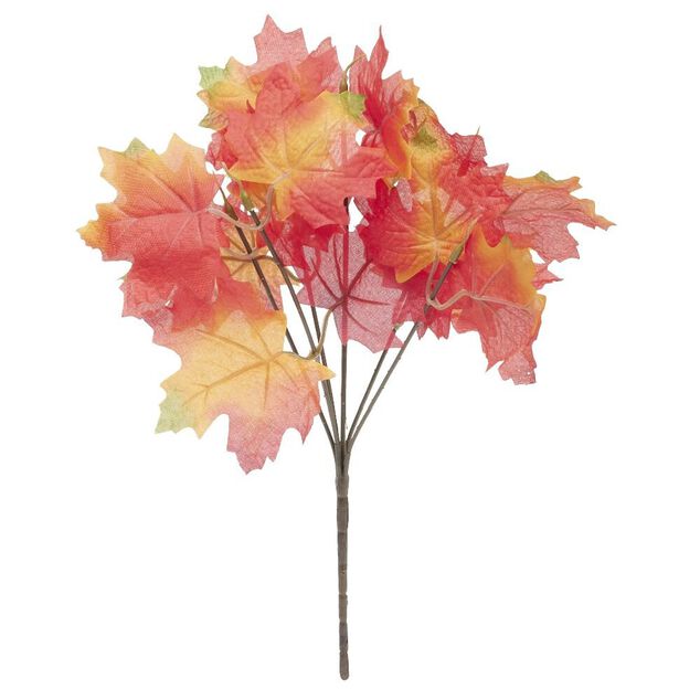 Piquet feuilles d'&eacute;rable artificiel orange