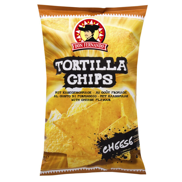 Tortillas chips au ma&iuml;s go&ucirc;t fromage 200g