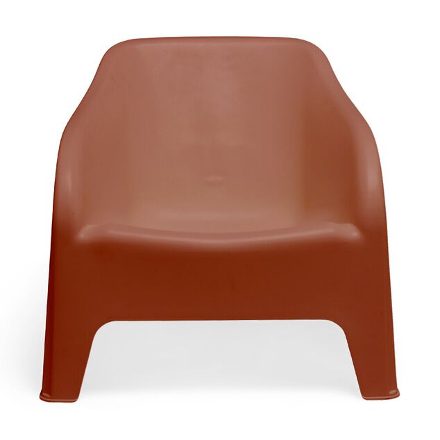 Fauteuil de jardin Gary plastique rouge terracotta 79x76,5xH70cm