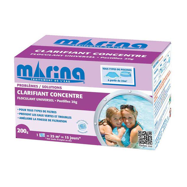Clarifiant concentr&eacute; floculant universel Marina