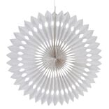 Rosace blanche à suspendre