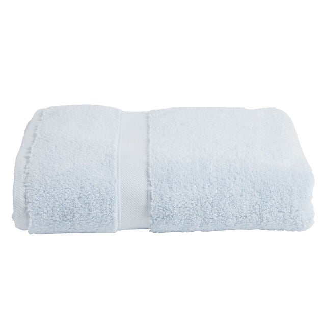 Drap de douche 100% coton 70x130cm vert sapin ou bleu clair - 2 coloris