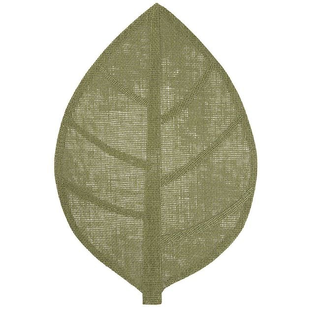 Napperon en papier forme feuille