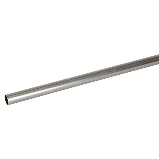 Tringle &agrave; rideau m&eacute;tal gris &Oslash;2xL200cm