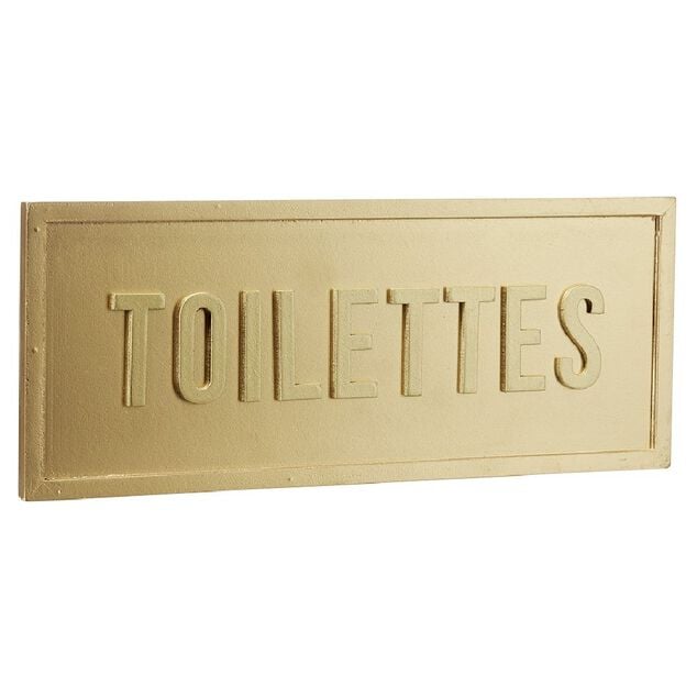 Plaque d&eacute;co murale dor&eacute;e