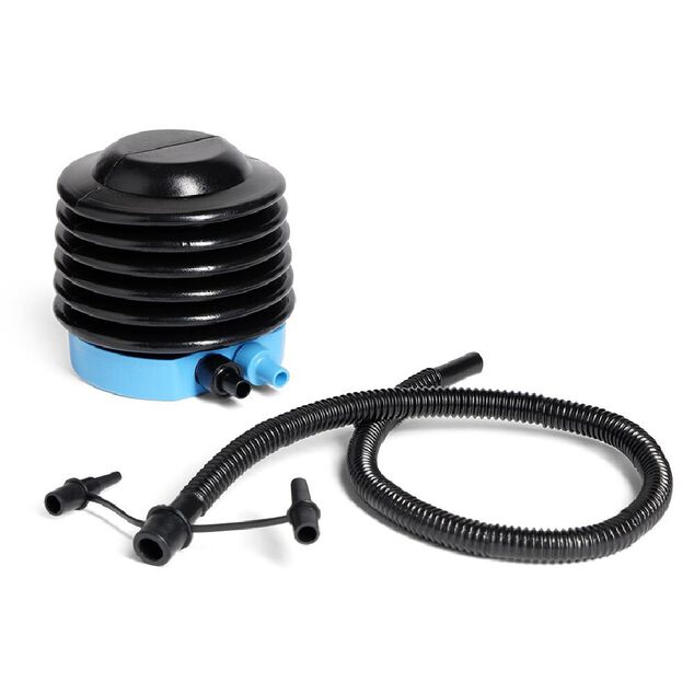 Gonfleur 3 valves plastique noir et bleu 12,7x113x11cm