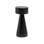 Lampe de table Squari USB tactile noire Ø9,5xH22,5cm