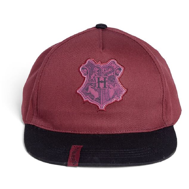 Casquette Harry Potter Hogwarts coton noir et bordeaux