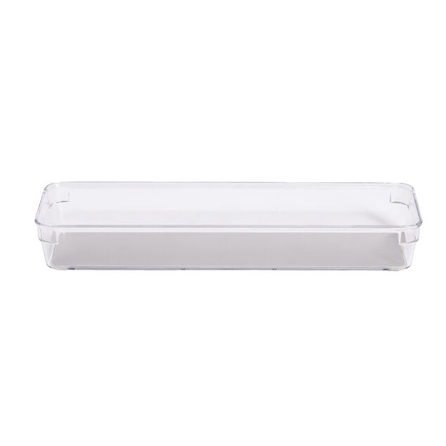 Organiseur de tiroir plastique transparent 32,5x10xH.4,6cm
