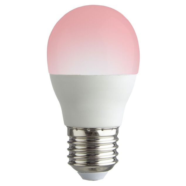 Ampoule LED E27 G45 couleurs changeantes avec t&eacute;l&eacute;commande 470lms