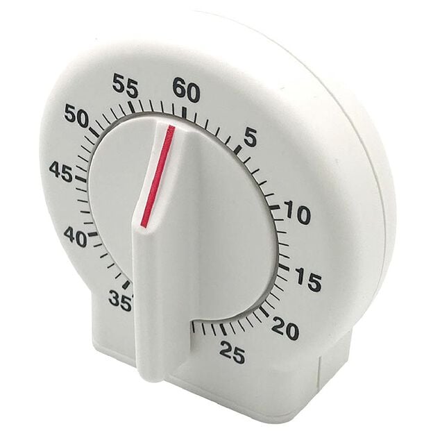 Minuteur de cuisine blanc