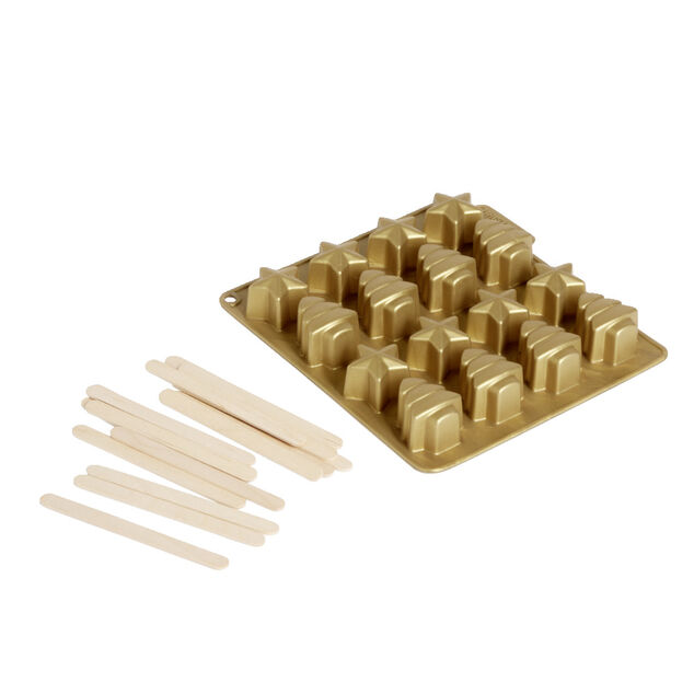 Moule silicone pour 16 sucettes avec bâtonnets inclus