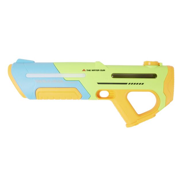Pistolet &agrave; eau automatique tir 6m plastique tricolore L45,5cm (2 mod&egrave;les)