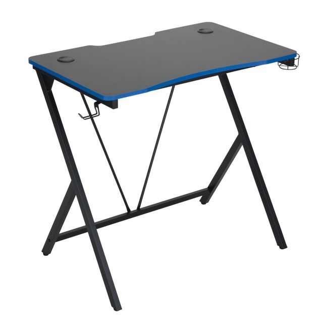 Bureau gaming pro max m&eacute;tal noir 80x50xH75cm