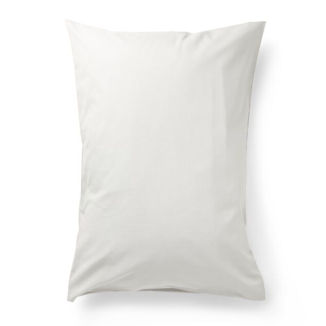 Taie d'oreiller 50x70cm polycoton finition droite gris