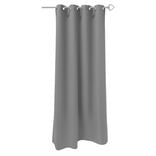 Rideau occultant &agrave; oeillets sp&eacute;cial fen&ecirc;tres uni gris fonc&eacute;