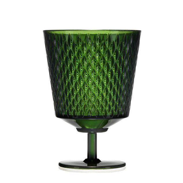 Verre à vin en plastique x2 couleur unie 220ml