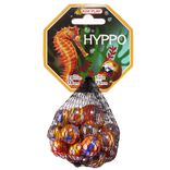 Bille en verre x20 + 1 boulard rouge Hyppo