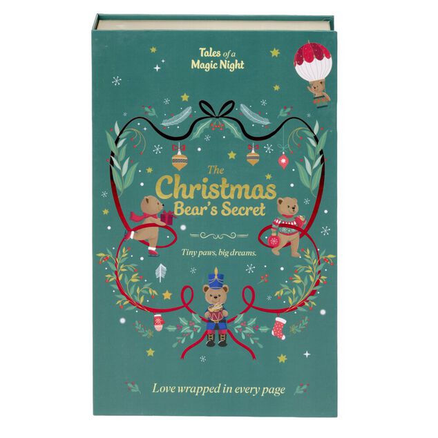 Bo&icirc;te livre de No&euml;l d&eacute;corative 17x27cm (2 mod&egrave;les)