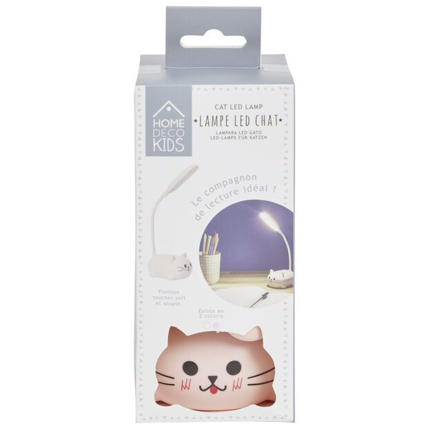 Veilleuse kawaii LED chat 11x8,5xH21cm