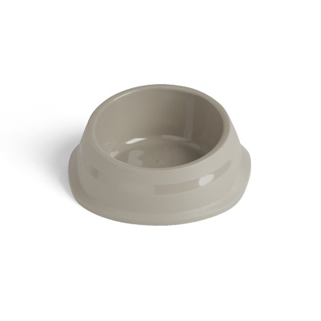 Gamelle antid&eacute;rapante pour chien plastique gris &Oslash;16xH.6,5cm