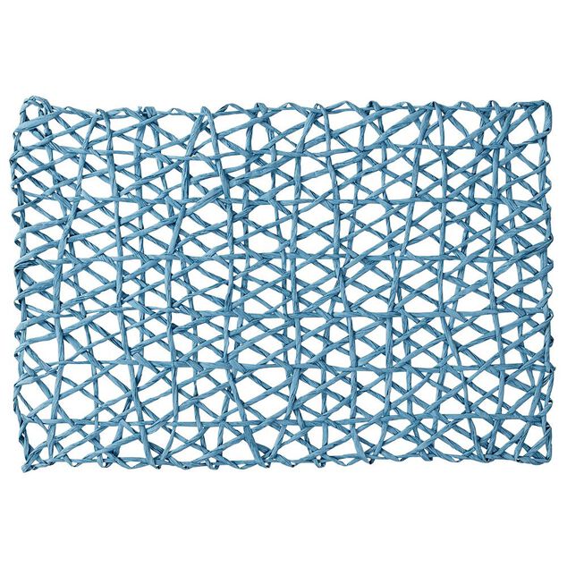 Set de table rectangulaire filaire bleu