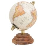 Globe terrestre déco en bois