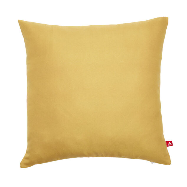 Housse de coussin carr&eacute;e jaune 40x40cm